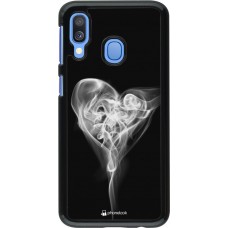 Coque Samsung Galaxy A40 - Valentine 2022 Black Smoke