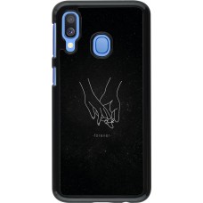 Samsung Galaxy A40 Case Hülle - Valentine 2023 hands forever