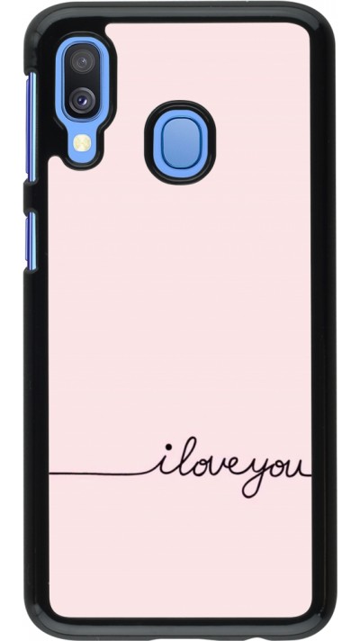 Coque Samsung Galaxy A40 - Valentine 2023 i love you writing