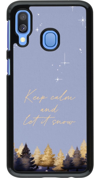 Coque Samsung Galaxy A40 - Winter 25 Winter illustration of trees