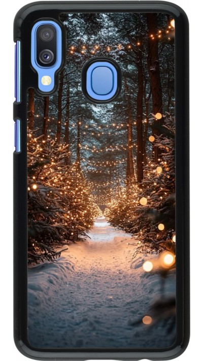Coque Samsung Galaxy A40 - Winter 25 Winter snowy road