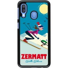Coque Samsung Galaxy A40 - Zermatt Ski Downhill