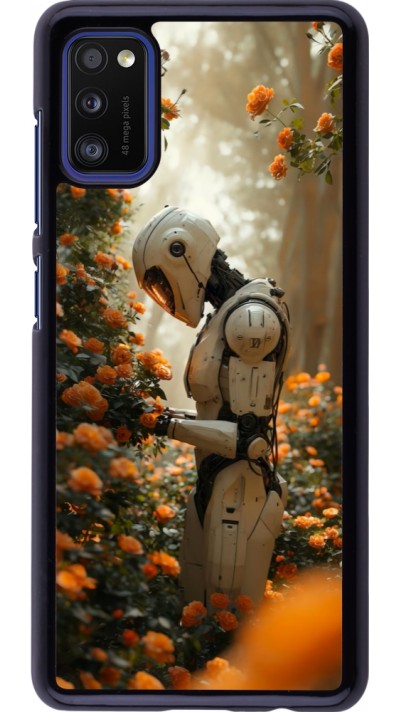 Samsung Galaxy A41 Case Hülle - Astronaut flowers 2025