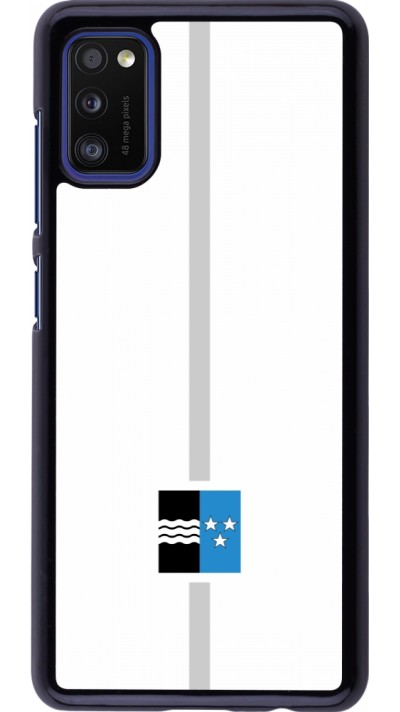 Coque Samsung Galaxy A41 - Canton AG blanc