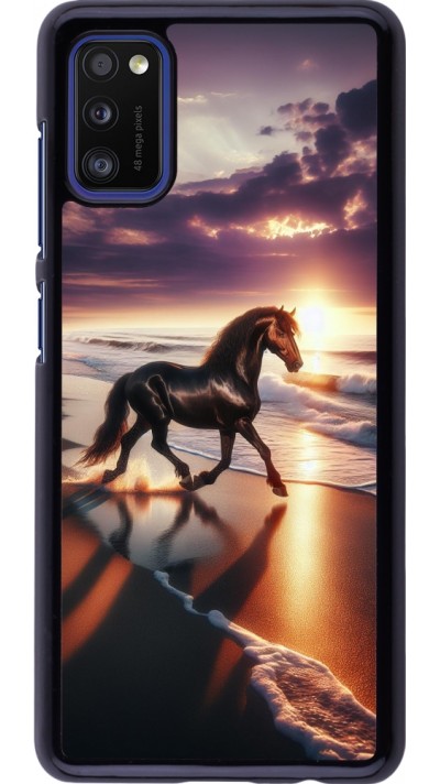 Samsung Galaxy A41 Case Hülle - Pferd majestätisch Strand