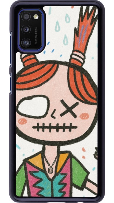 Samsung Galaxy A41 Case Hülle - Little Girl Sketch