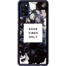 Coque Samsung Galaxy A41 - Marble Good Vibes Only
