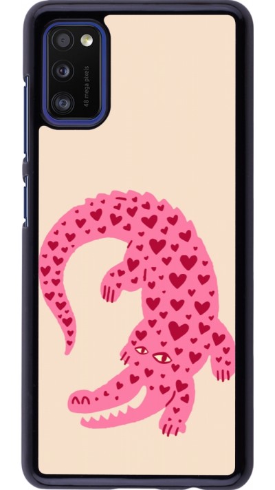 Coque Samsung Galaxy A41 - Pink crocodile 2026