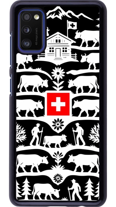 Coque Samsung Galaxy A41 - Poya Suisse 3 noir