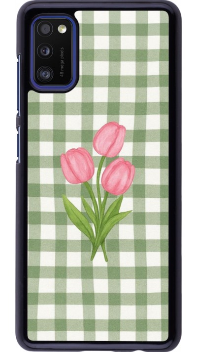 Coque Samsung Galaxy A41 - Green vichy tulips 2026