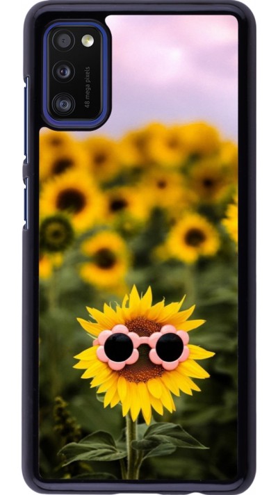 Coque Samsung Galaxy A41 - Sunflower with glasses 2026