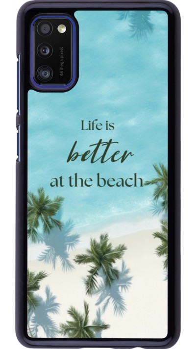 Coque Samsung Galaxy A41 - Summer 2025 Life is better at the beach