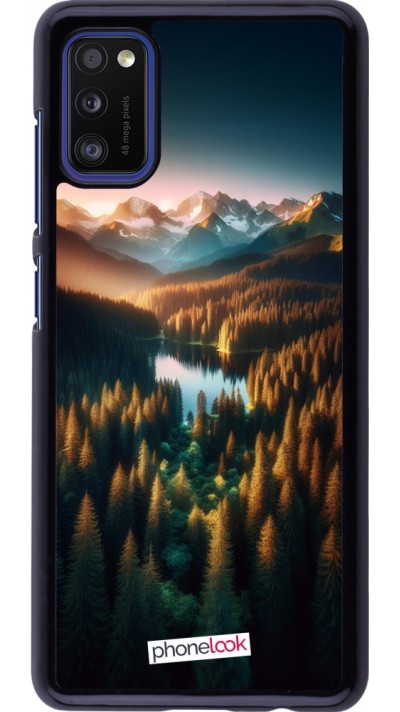 Coque Samsung Galaxy A41 - Sunset Forest Lake