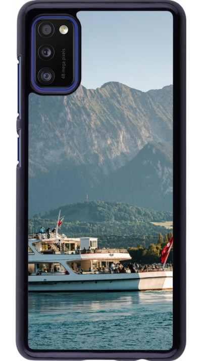 Samsung Galaxy A41 Case Hülle -  Nationalfeiertag Schweiz Bateau Leman