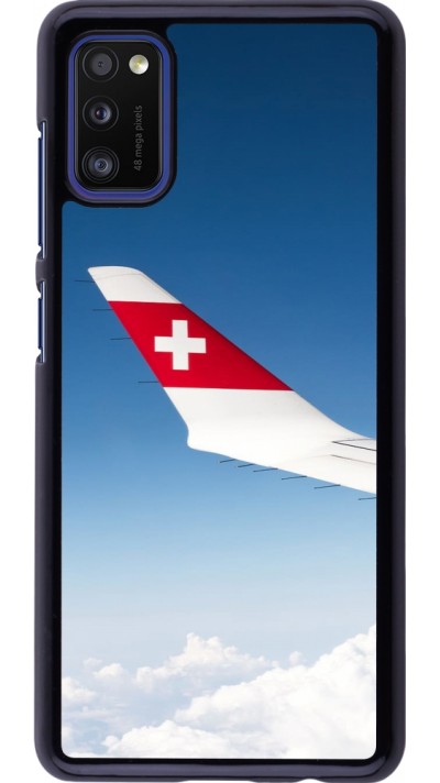 Samsung Galaxy A41 Case Hülle -  Schweizer Nationalfeiertag Sky Swiss Flag