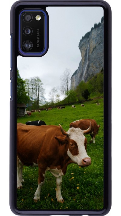 Samsung Galaxy A41 Case Hülle -  Nationalfeiertag Schweiz Kühe
