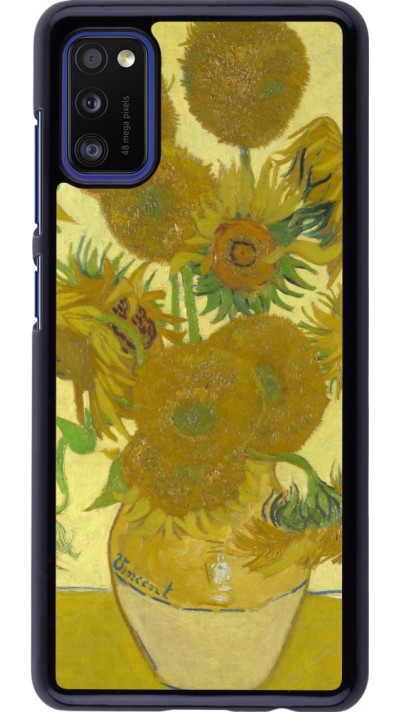 Samsung Galaxy A41 Case Hülle - Kunstbild - Sonnenblumen  - Van Gogh