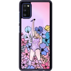 Coque Samsung Galaxy A41 - Taylor Swift Sketch - Pink