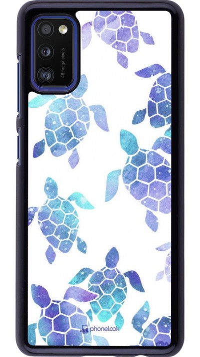 Coque Samsung Galaxy A41 - Turtles pattern watercolor