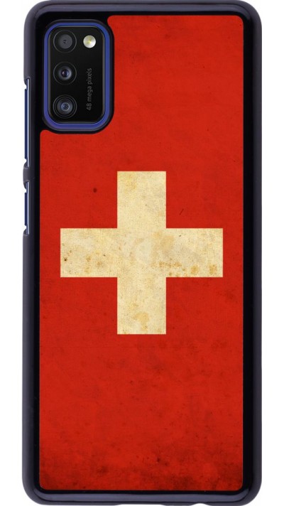 Coque Samsung Galaxy A41 - Vintage Flag SWISS