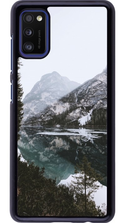 Coque Samsung Galaxy A41 - Winter 22 snowy mountain and lake