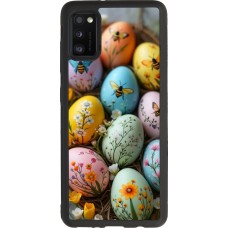 Coque Samsung Galaxy A41 - Silicone rigide noir Easter 2026 Eggs with bees