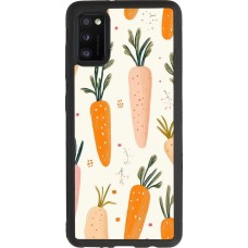 Coque Samsung Galaxy A41 - Silicone rigide noir Easter 2026 Illustration carrots