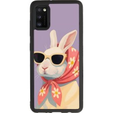 Coque Samsung Galaxy A41 - Silicone rigide noir Easter 2026 Rabbit with scarf