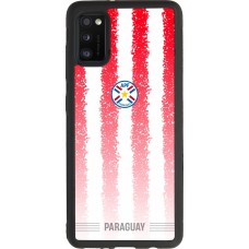 Coque Samsung Galaxy A41 - Silicone rigide noir Maillot de football Paraguay 2026 personnalisable