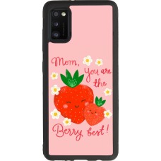 Samsung Galaxy A41 Case Hülle - Silikon schwarz Mom 2026 Berry best