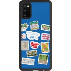 Coque Samsung Galaxy A41 - Silicone rigide noir Seals of the Dominican Republic DTMF