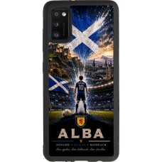 Coque Samsung Galaxy A41 - Silicone rigide noir Football Écosse splash 2026