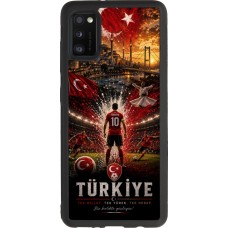 Coque Samsung Galaxy A41 - Silicone rigide noir Football Turquie splash 2026