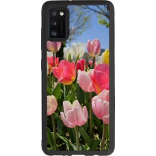 Samsung Galaxy A41 Case Hülle - Silikon schwarz Tulips 2026