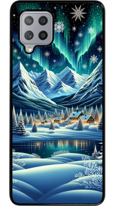 Coque Samsung Galaxy A42 5G - Snowy Mountain Village Lake night