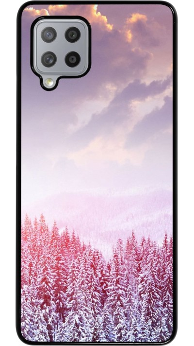 Coque Samsung Galaxy A42 5G - Winter 22 Pink Forest