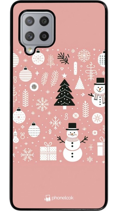 Samsung Galaxy A42 5G Case Hülle - Weihnachten 2024 Rose Schneemann Weihnachten