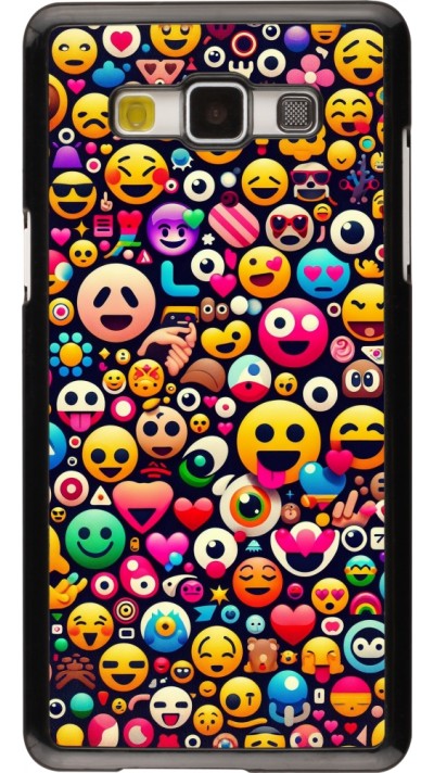 Samsung Galaxy A5 (2015) Case Hülle - Emoji Mix Farbe