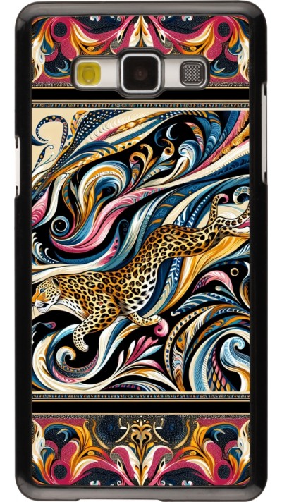 Samsung Galaxy A5 (2015) Case Hülle - Leopard Abstrakte Kunst