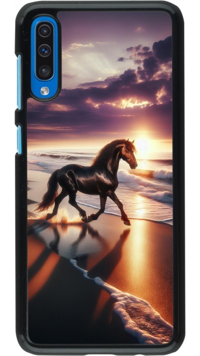 Samsung Galaxy A50 Case Hülle - Pferd majestätisch Strand