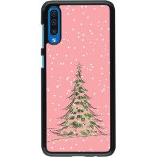 Samsung Galaxy A50 Case Hülle - Christmas 25 Pink Tree