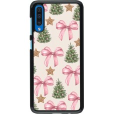 Samsung Galaxy A50 Case Hülle - Christmas 25 Vintage Ribbons