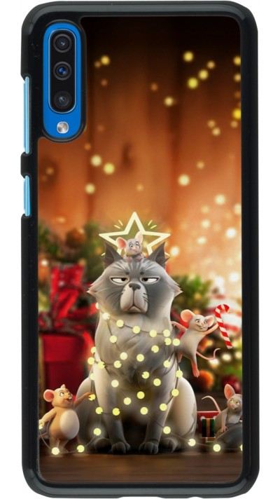 Coque Samsung Galaxy A50 - Christmas 25 Xmas Cat