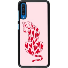 Coque Samsung Galaxy A50 - Leopard with hearts 2026