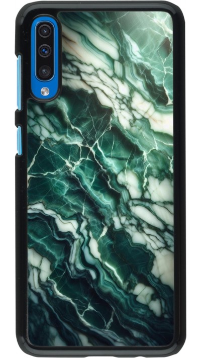 Samsung Galaxy A50 Case Hülle - Majestätischer grüner Marmor
