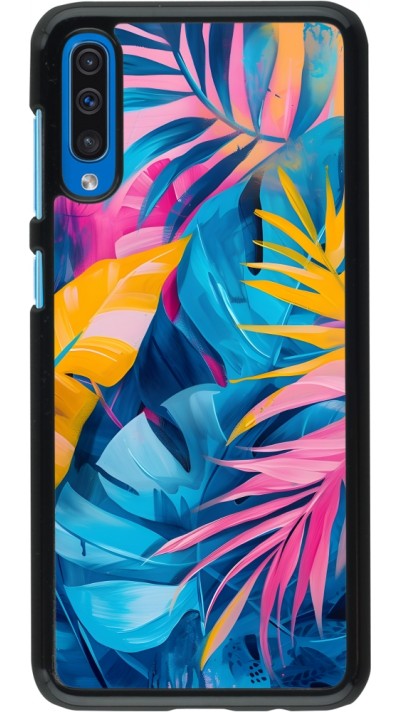 Coque Samsung Galaxy A50 - Palms Blue