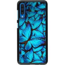 Coque Samsung Galaxy A50 - Papillon - Bleu