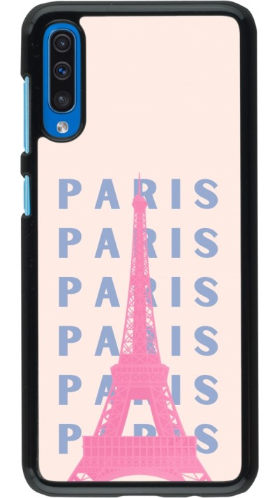 Coque Samsung Galaxy A50 - Paris Pink Print