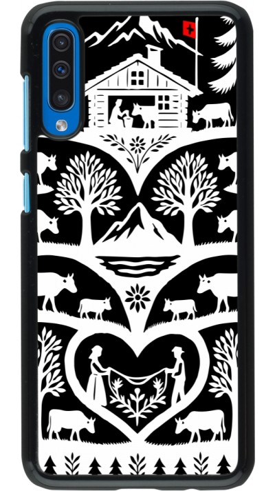 Coque Samsung Galaxy A50 - Poya Suisse 2 noir