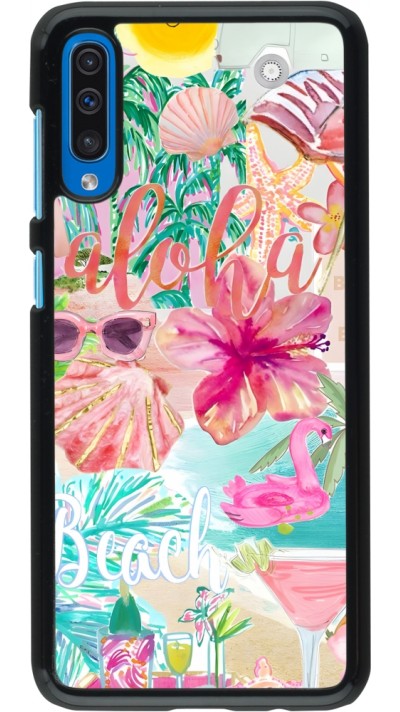 Coque Samsung Galaxy A50 - Preppy Collage Aloha